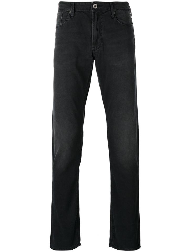 Armani Jeans Regular Jeans, Men's, Size: 33, Black, Cotton/polyester