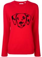 Chinti & Parker Dalmatian Jumper - Red