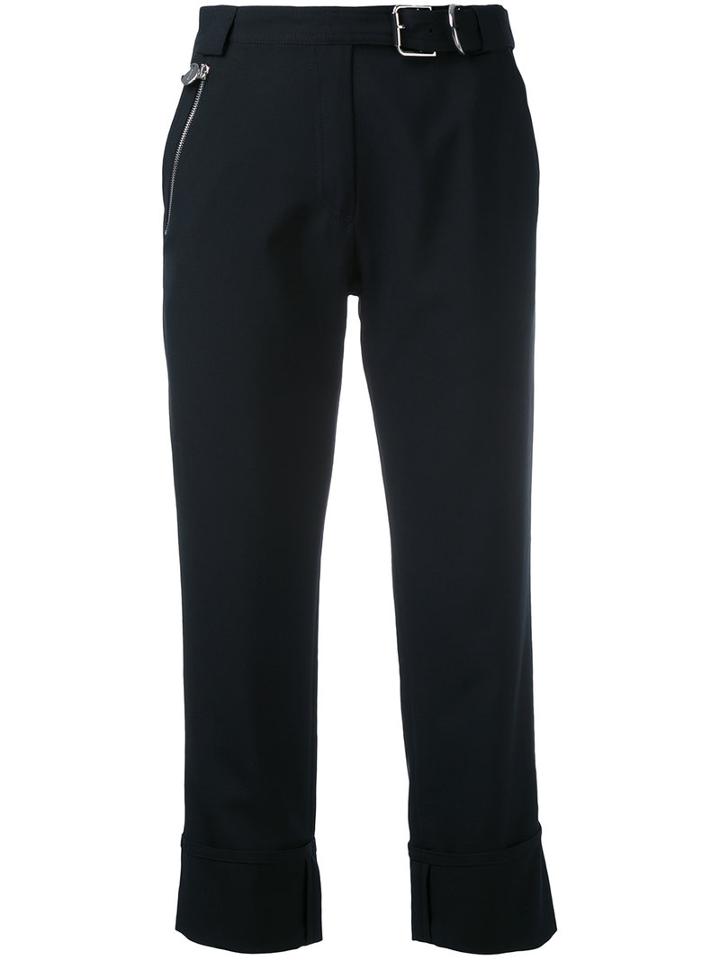 Carven - 'carol' Cropped Trousers - Women - Polyester/acetate/viscose/virgin Wool - 36, Black, Polyester/acetate/viscose/virgin Wool