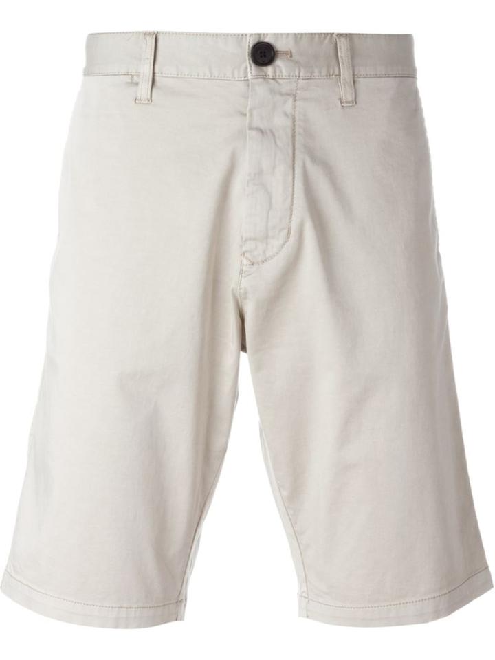 Armani Jeans Classic Chino Shorts, Men's, Size: 54, Nude/neutrals, Cotton/spandex/elastane