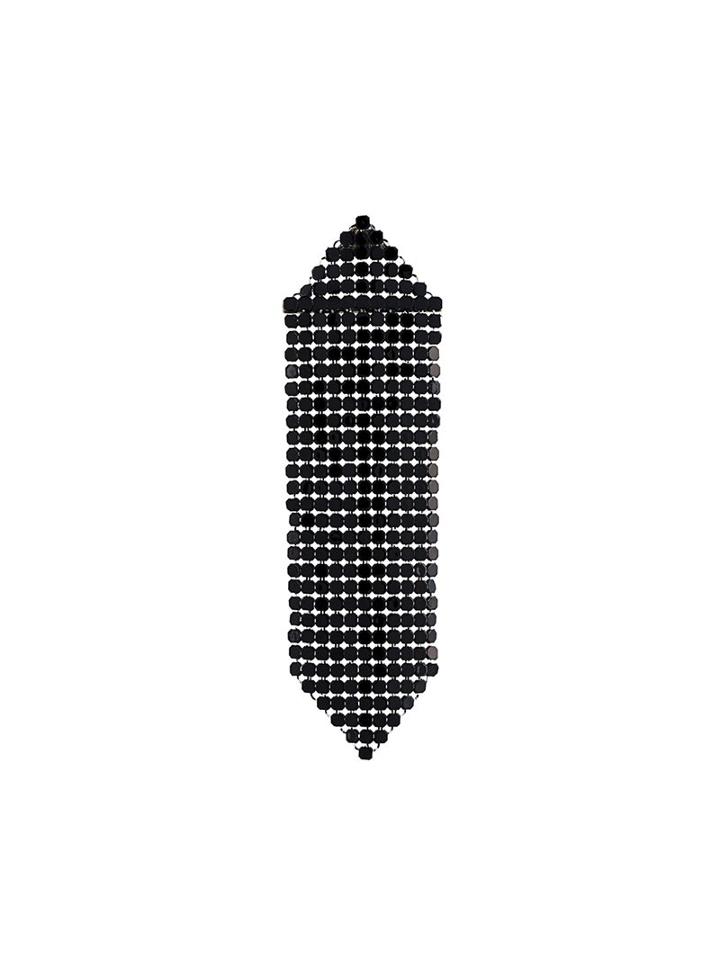 Paco Rabanne Chainmail Mesh Earring, Women's, Black