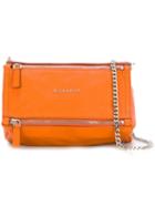 Givenchy Mini Pandora Crossbody Bag, Women's, Yellow/orange, Goat Skin