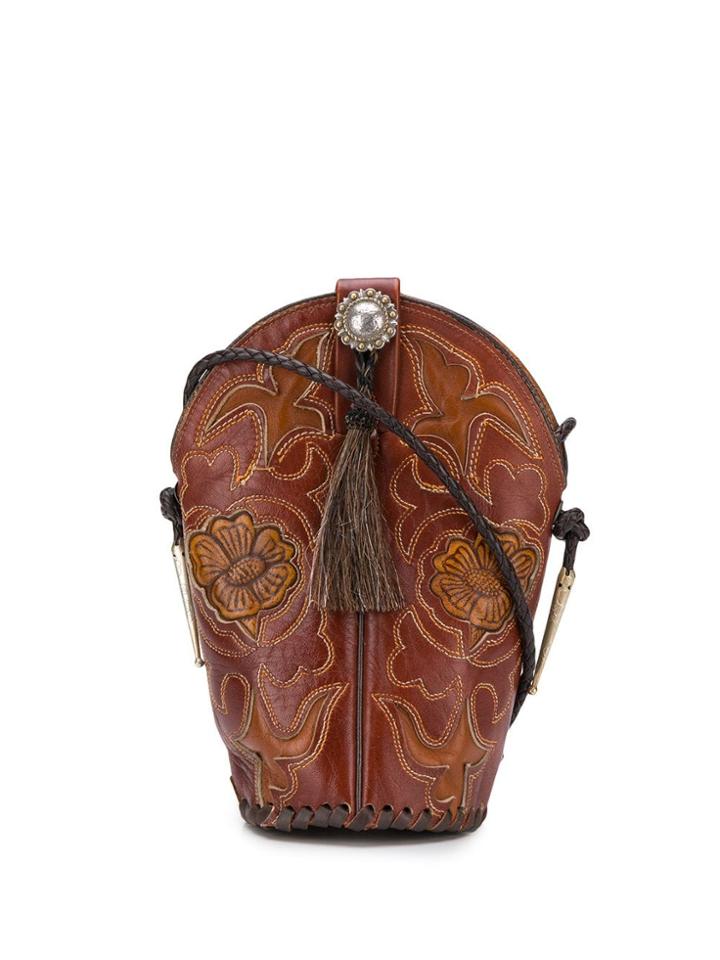 Jessie Western Boot Satchel Bag - Brown