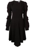Chloé Ruffle Trimming Sleeves Dress - Black