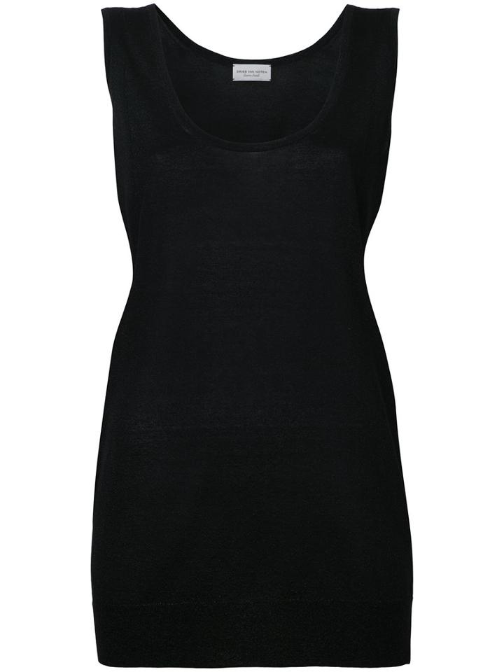 Dries Van Noten - 'napkin' Vest Top - Women - Polyester/viscose - M, Women's, Black, Polyester/viscose