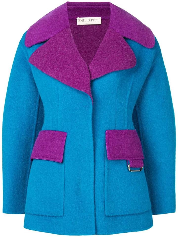 Emilio Pucci Wide-lapeled Jacket - Blue