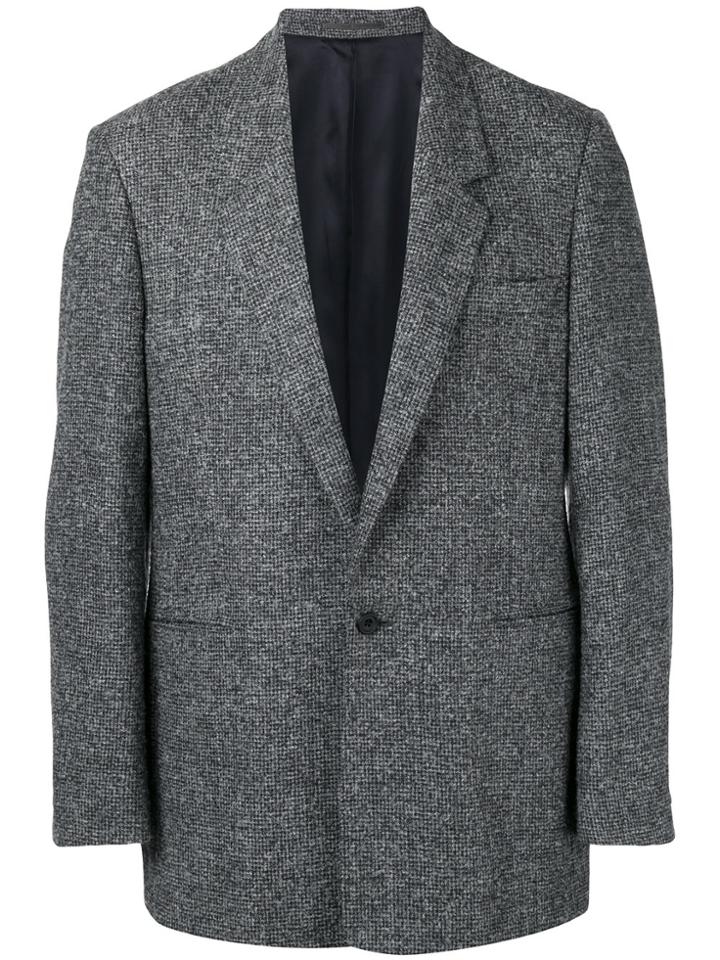 E. Tautz Single Button Loose-fit Blazer - Grey
