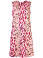 Carolina Herrera Leopard Print Dress - Pink