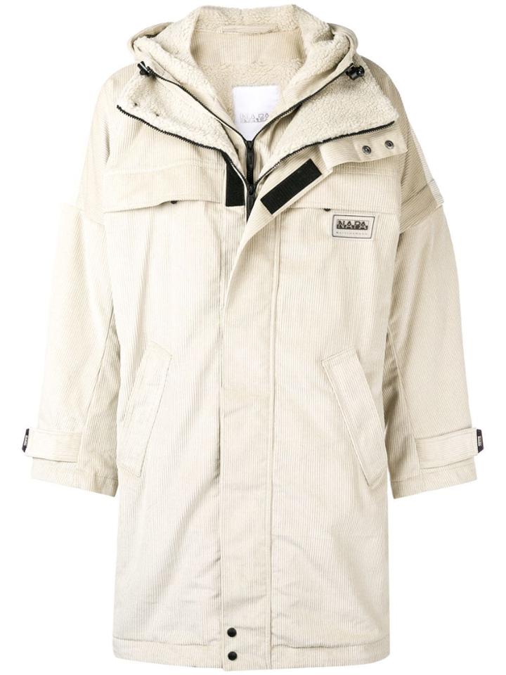 Napa By Martine Rose Oversized Hooded Coat - White