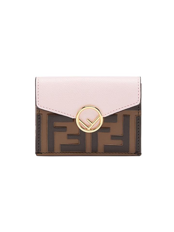 Fendi F Micro Trifold Wallet - F15rz-maya Black +peonia +