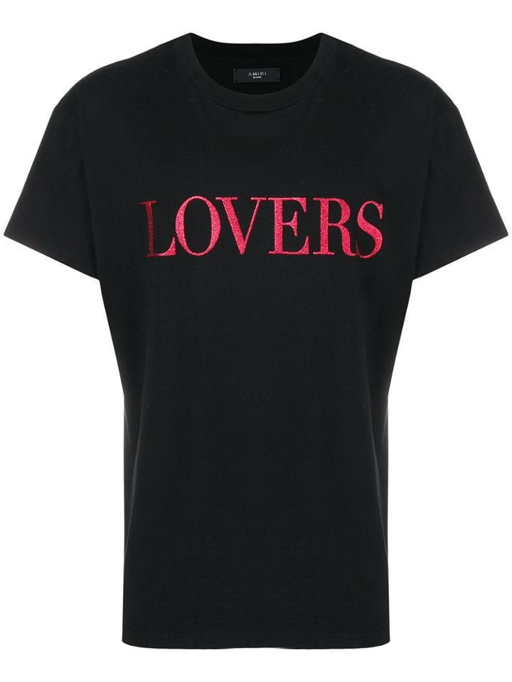 Amiri Lovers Print T-shirt - Black