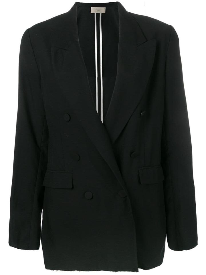 Maison Flaneur Classic Double-breasted Blazer - Black