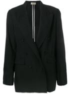 Maison Flaneur Classic Double-breasted Blazer - Black