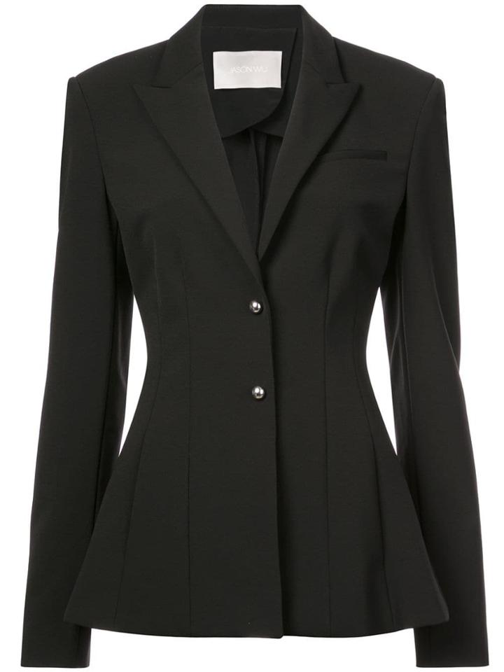 Jason Wu Collection Smocking Detail Jacket - Black