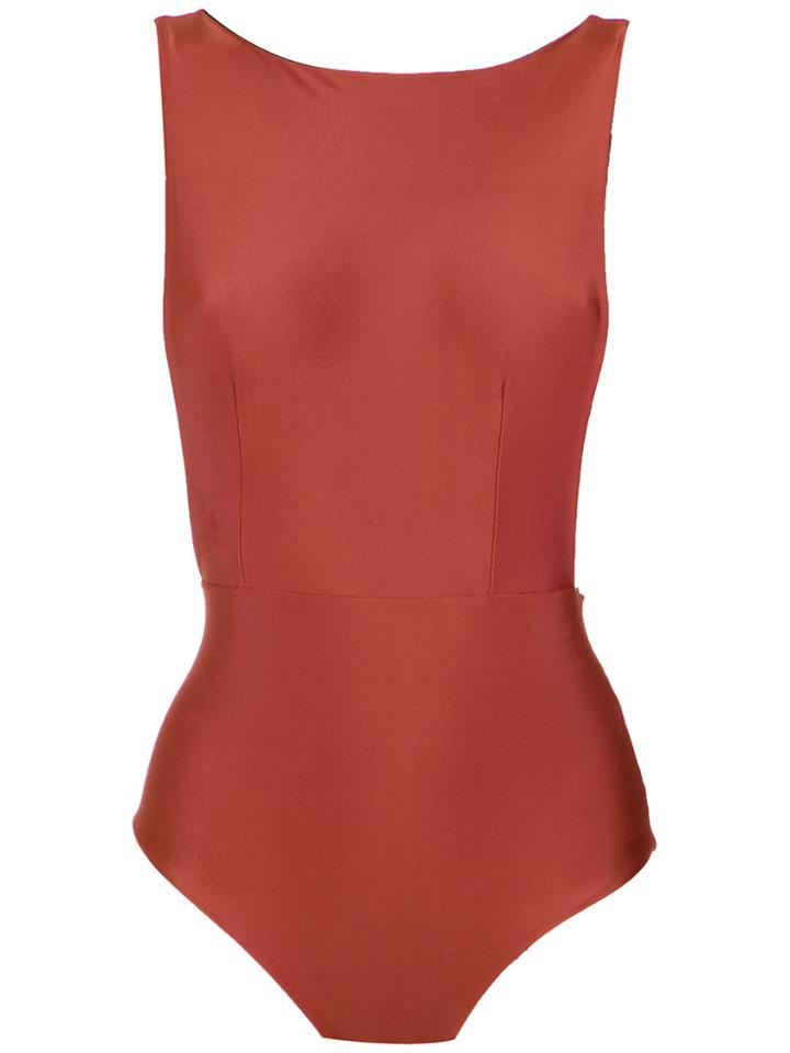 Haight Scoop Back Reversible Swimsuit - Yellow & Orange