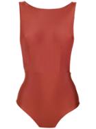 Haight Scoop Back Reversible Swimsuit - Yellow & Orange