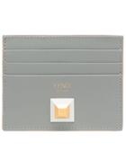 Fendi Two-tone Card Holder - Grey