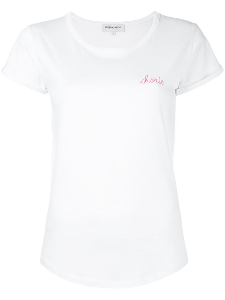 Maison Labiche Cherie T-shirt, Women's, Size: Large, White, Cotton