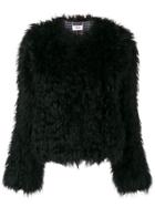 Yves Salomon Meteo Oversized Textured Jacket - Black