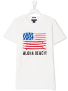 Woolrich Kids Teen Aloha Beach T-shirt - White