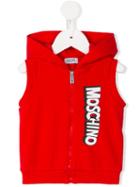 Moschino Kids Sleeveless Hoodie, Infant Boy's, Size: 6-9 Mth, Red