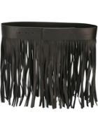 Neil Barrett Fringed Belt, Women's, Size: S, Black, Leather