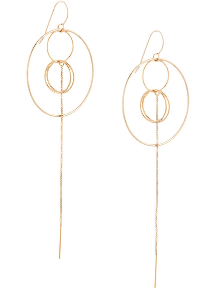 Petite Grand Multi Circle Earrings - Metallic