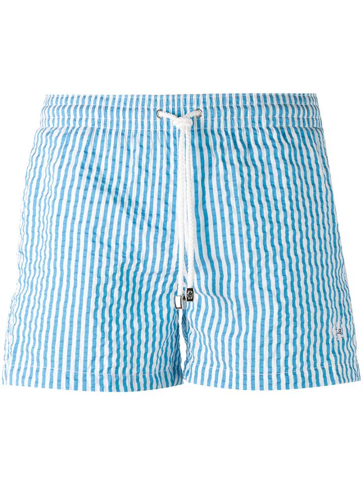 Borrelli - Swim Shorts - Men - Polyamide/polyester/spandex/elastane - L, Blue, Polyamide/polyester/spandex/elastane