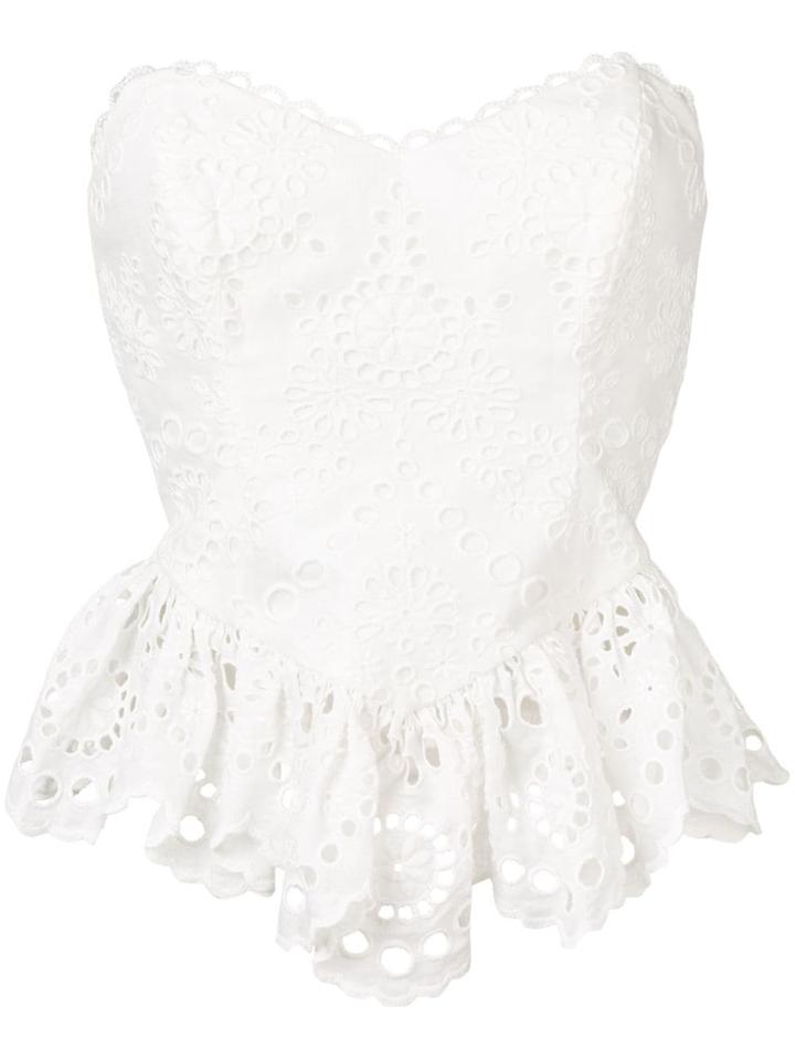 Zimmermann Bowe Strapless Bodice - White