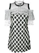 Self-portrait Ruffle-trim Petal Mini Dress - White