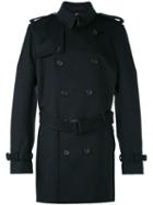 Burberry Wool Cashmere Trench Coat - Black