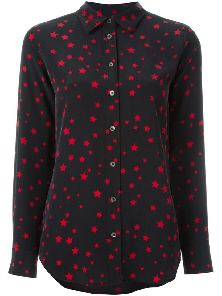 Equipment By Kate Moss Star Print Blouse