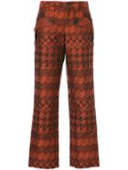 Issey Miyake Vintage Embroidered Tailored Trousers - Yellow & Orange