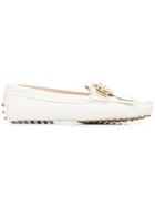 Tod's Gommino T Ring Loafers - White