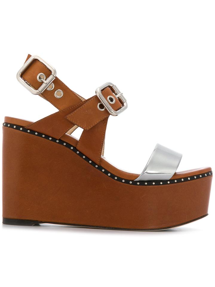 Jimmy Choo Alton 100 Sandals - Brown