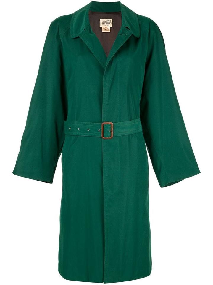 Hermès Pre-owned Classic Trench Coat - Green