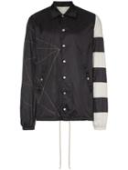 Rick Owens Striped Windbreaker Jacket - Black