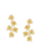 Jennifer Behr Floral Design Earrings - Yellow & Orange
