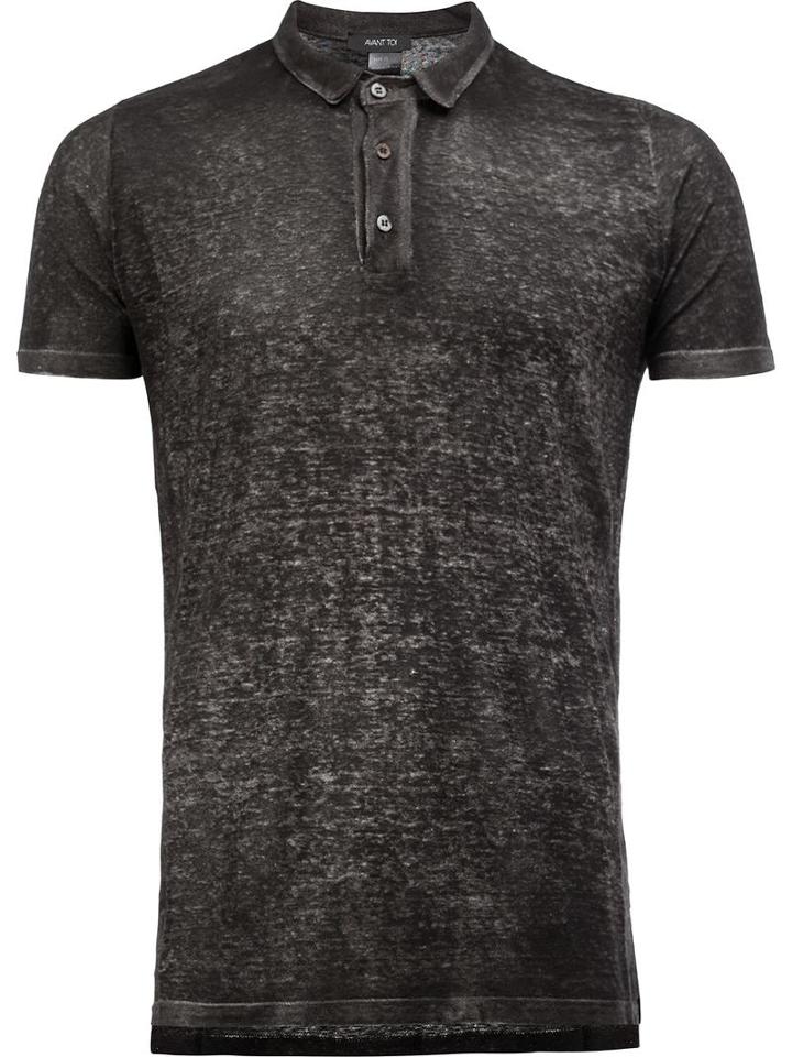 Avant Toi Polo Shirt, Men's, Size: Medium, Black, Linen/flax
