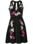 Marc Jacobs Floral Print Dress - Black