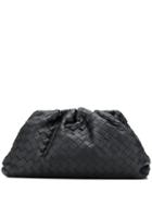 Bottega Veneta Interwoven Detail Clutch Bag - Black