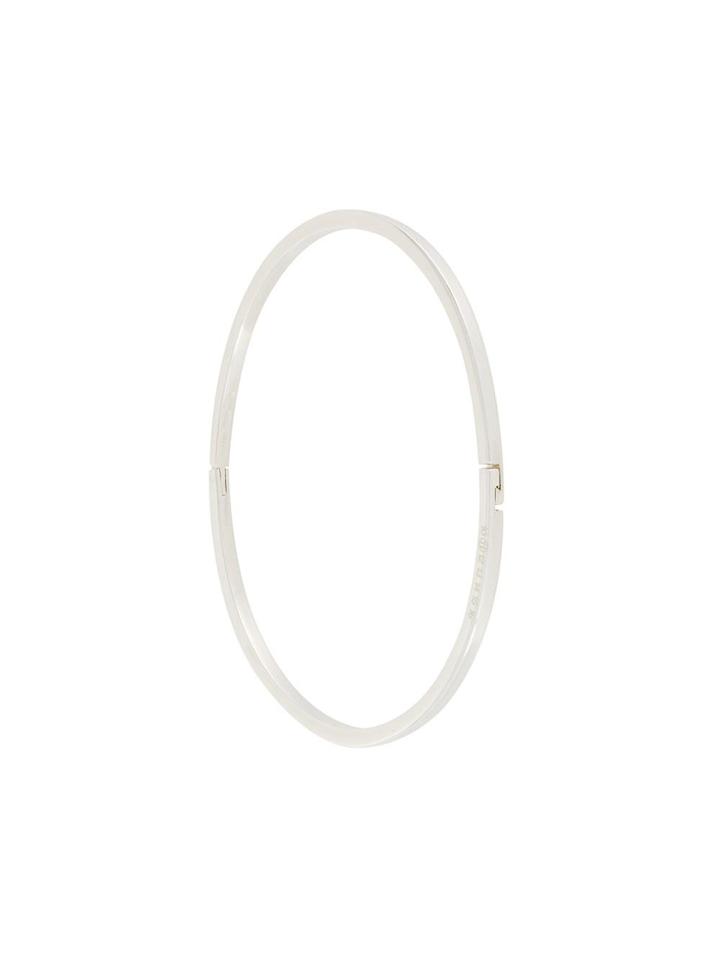 Maison Margiela Logo Engraved Bracelet - Metallic