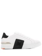 Philipp Plein Panelled Sneakers - White