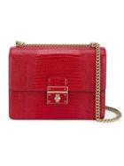Dolce & Gabbana Rosalia Shoulder Bag, Women's, Red, Leather/metal