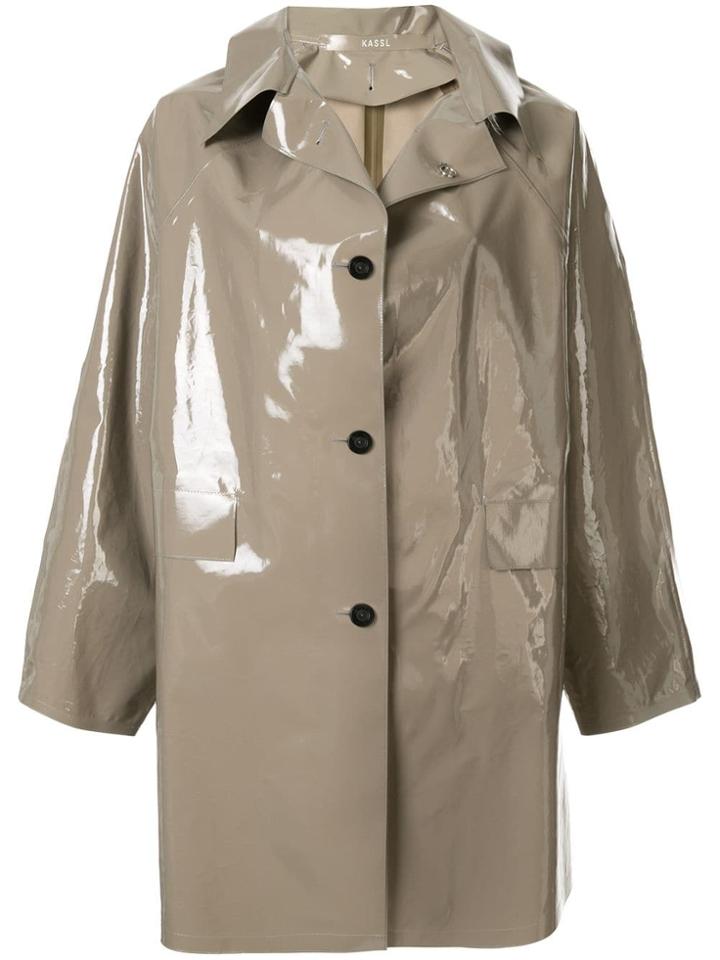 Kassl Lacquer Above The Knee Coat - Do Not Use - Other Colours