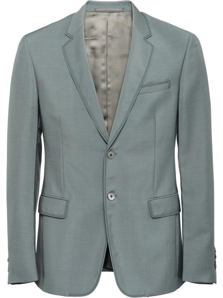 Prada Single-breasted Mohair Jacket - Blue