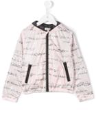 Kenzo Kids - Tiger Stripes Jacket - Kids - Polyester - 10 Yrs, Girl's, Pink/purple