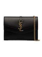 Saint Laurent Slp Blk Sulpice Envelpe Gld Ysl Woc - Black