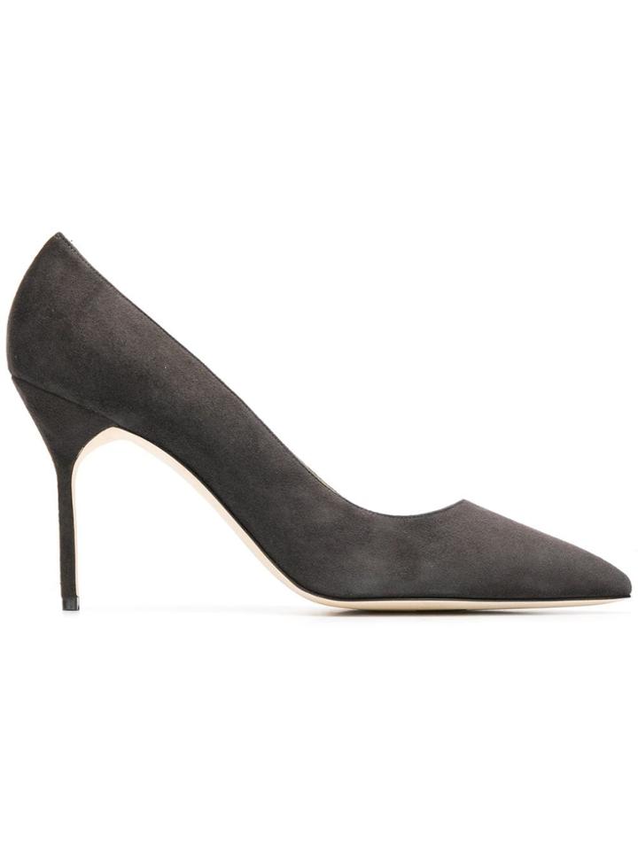 Manolo Blahnik Bb Classy Pointed Toe Pumps - Grey