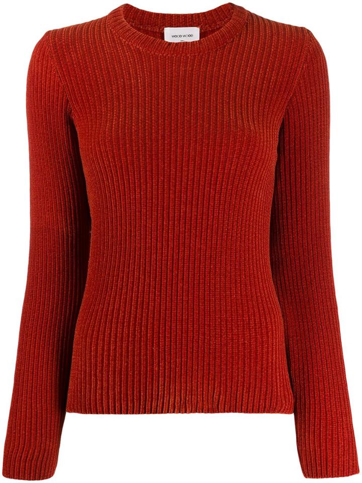 Wood Wood Regina Velour Jumper - Brown